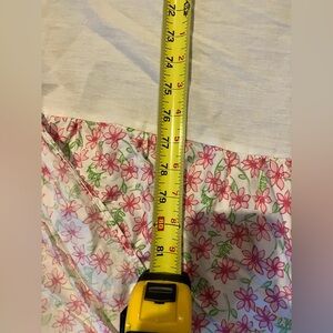 Lilly Pulitzer Pink and Green Floral bedskirt